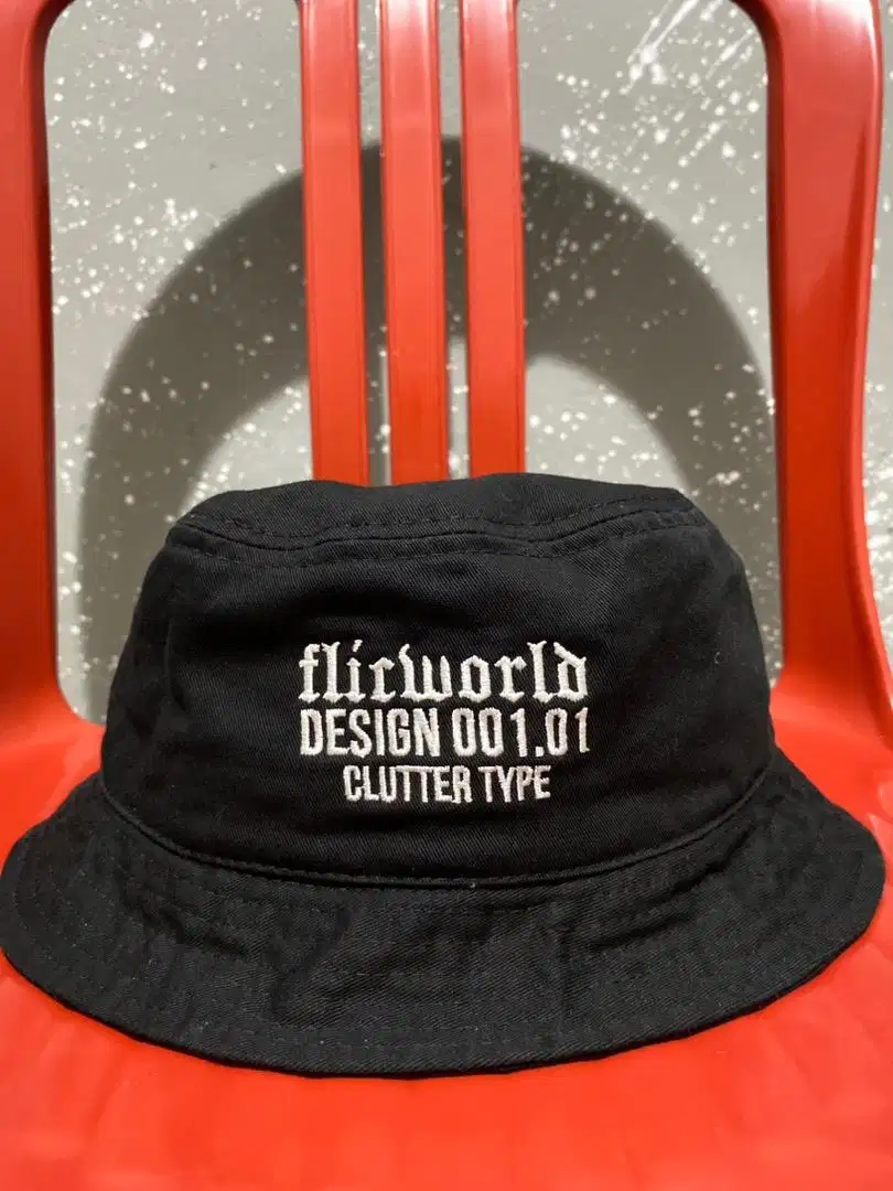 DOCK BUCKET HAT BLACK - FLICWORLD