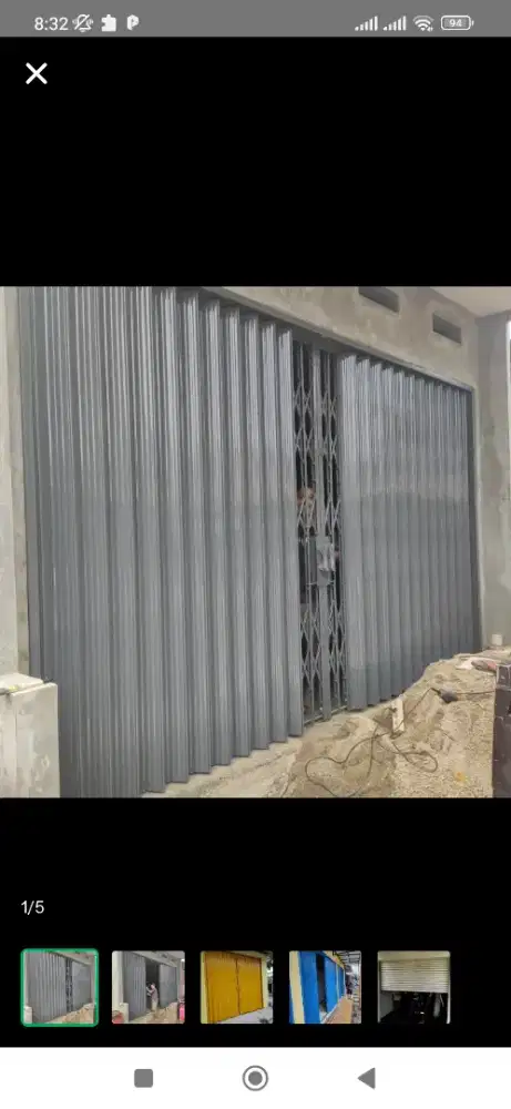 Roling door folding gate