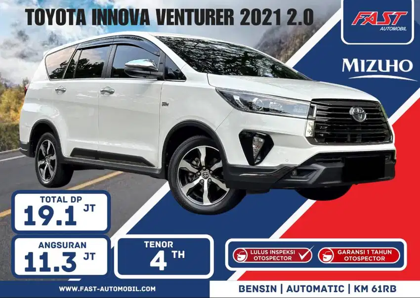 DP 19JT TOYOTA INNOVA VENTURER 2021 2.0 BENSIN KM.61RB PJK PJG #F3ST