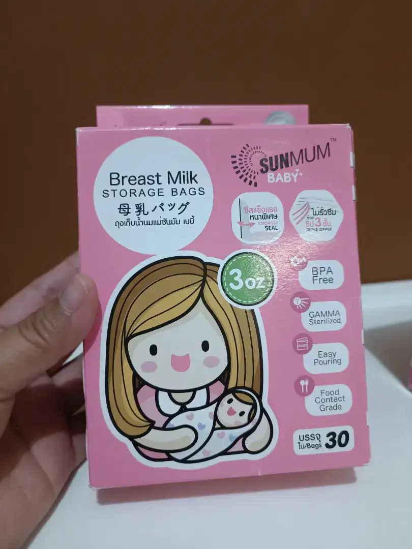 2 Pack Breast Milk SunMum baby - kantong penyimpan asi (New)