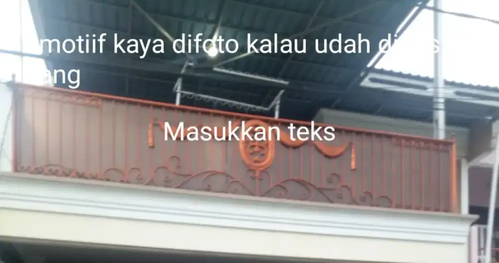 pagar besi rumah .