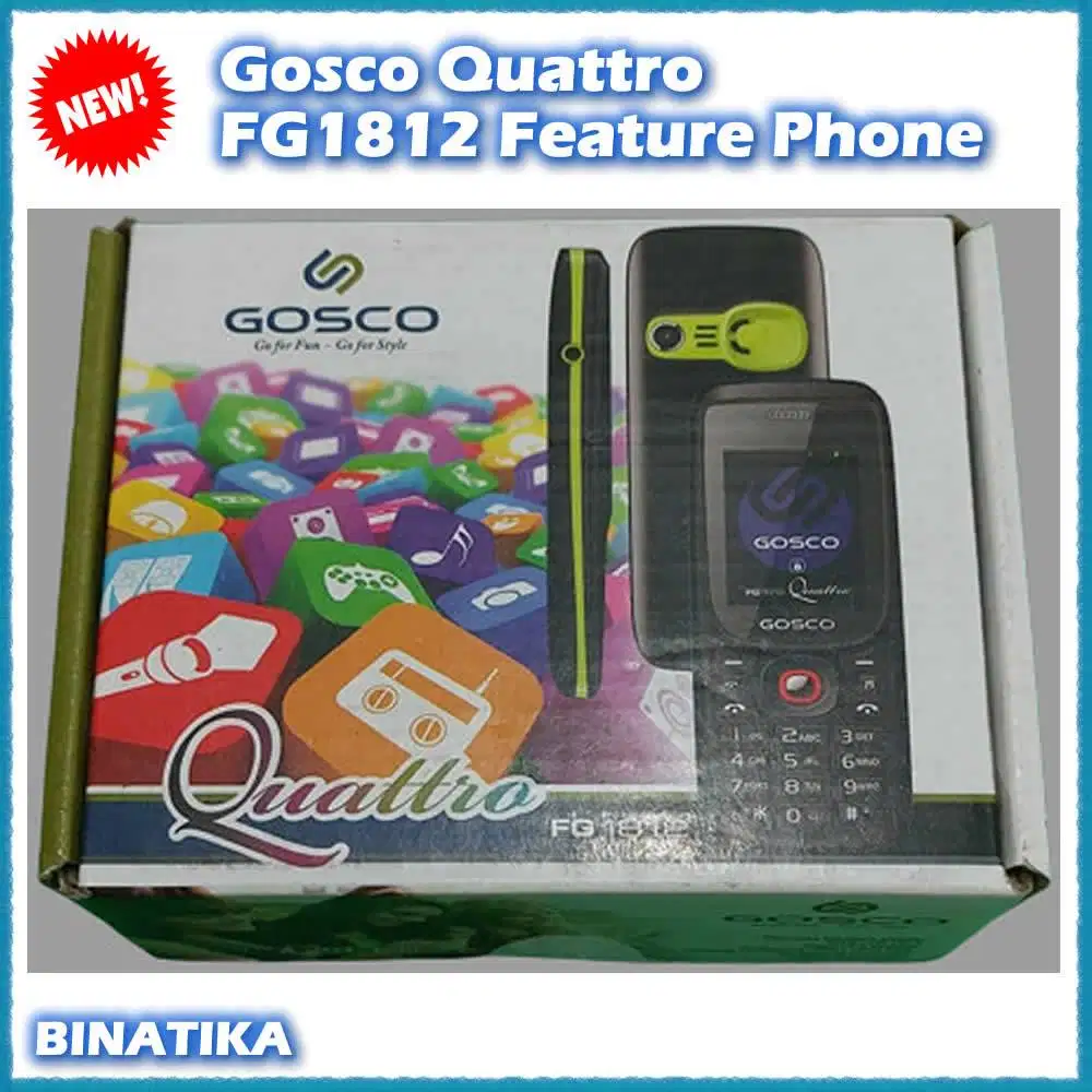 Promo HP GOSCO Quattro FG1812 Feature Phone Dual SIM Camera
