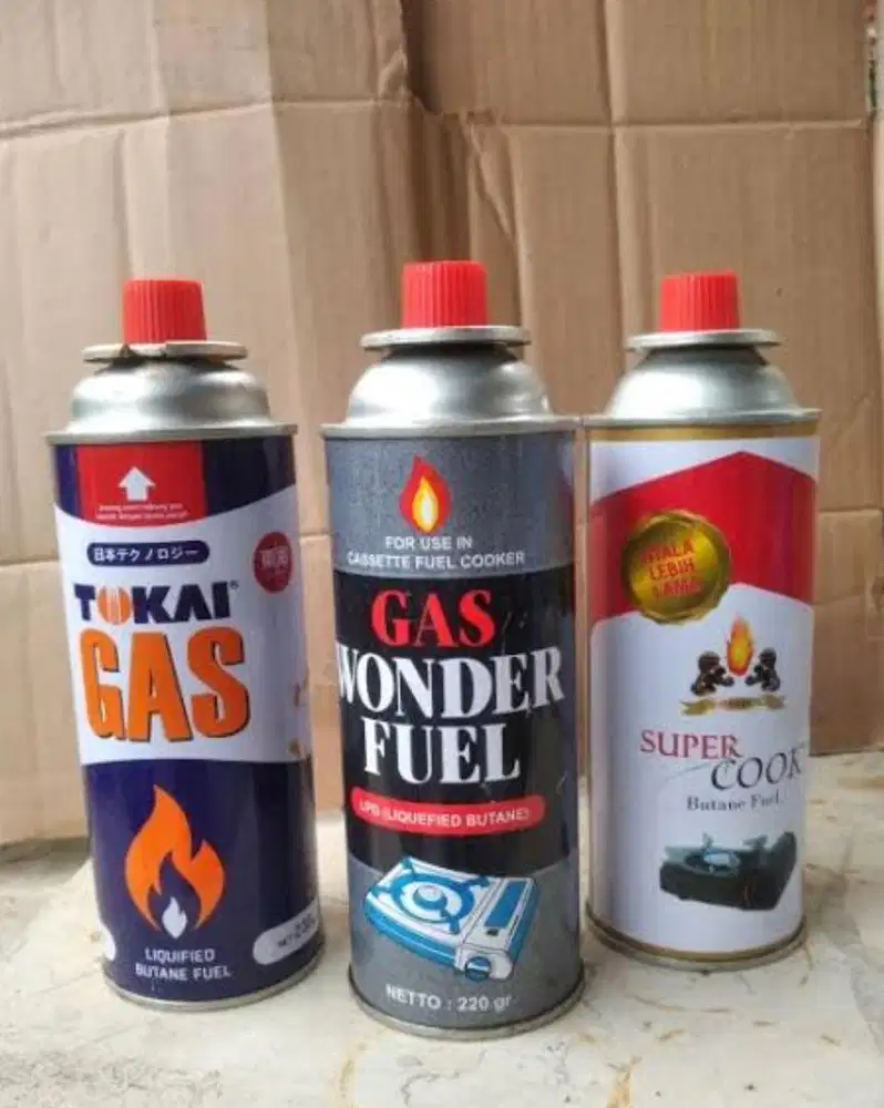 Gas portabel kaleng kosong bisa di isi dan dijual kembali