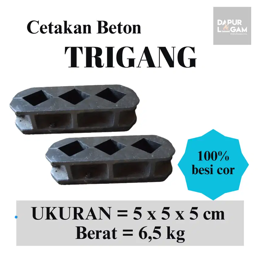 CETAKAN BETON TRIGANG 5 x 5 x 5