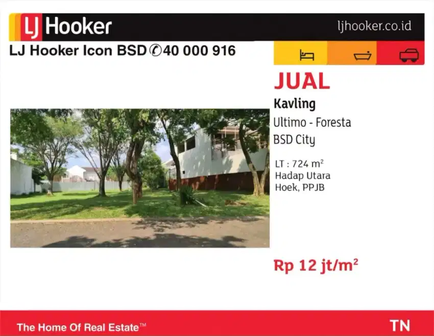 jual kavling hoek ultimo the foresta bsd city