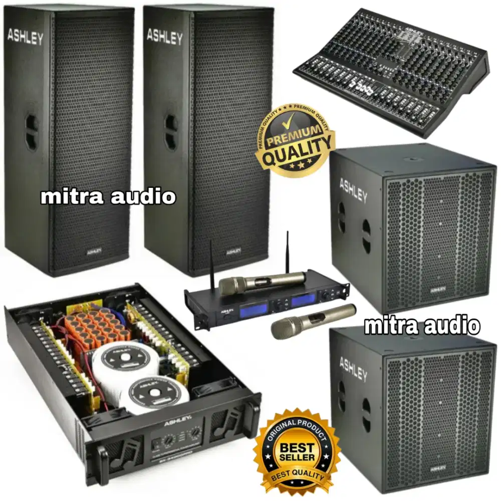 Paket sound system speaker ASHLEY 15 inch + subwoofer pasif 18 inch