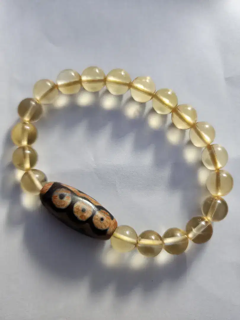 Gelang batu Citrine asli(Shambala)super best.