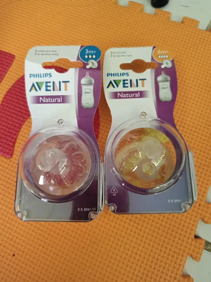 Philips Avent Dot Teat Natural Slow Flow 0M dan 1M