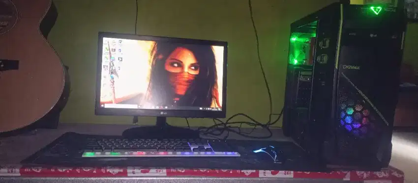 FULLSET GAMING LED 20 INCH BANYAK BONUSNYA