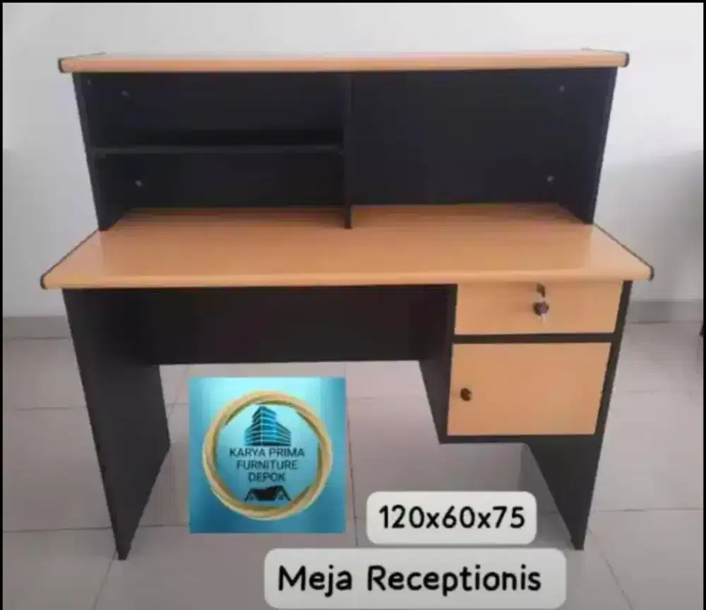 Meja Resepsionis buat kantor kuat awet 120x60x75 spesial 1.350.000