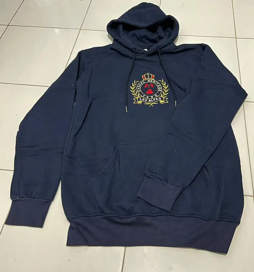 Hoodie Brand H&M Heritage Blue Original