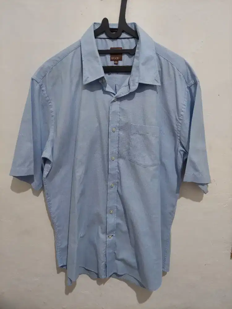 Kemeja wood biru