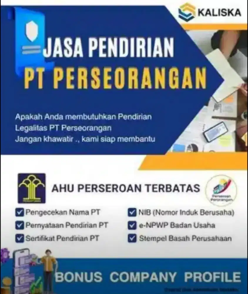 Jasa pendirian PT.Perserorangan