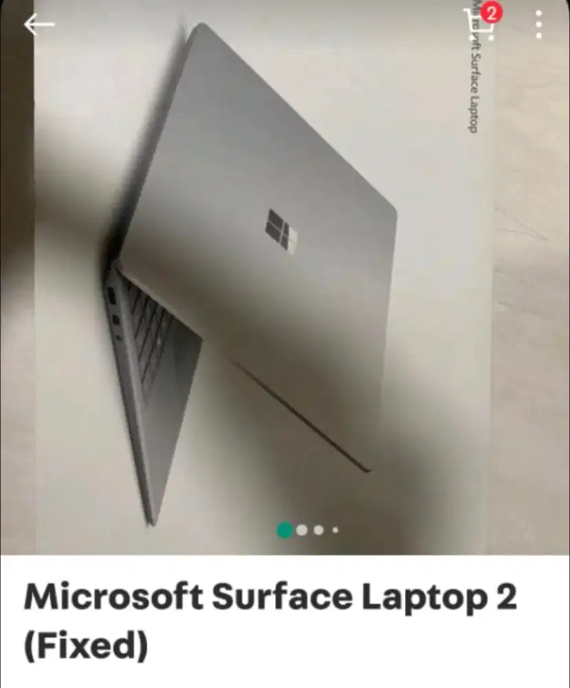 Jual Rugi: Microsoft Surface laptop 2