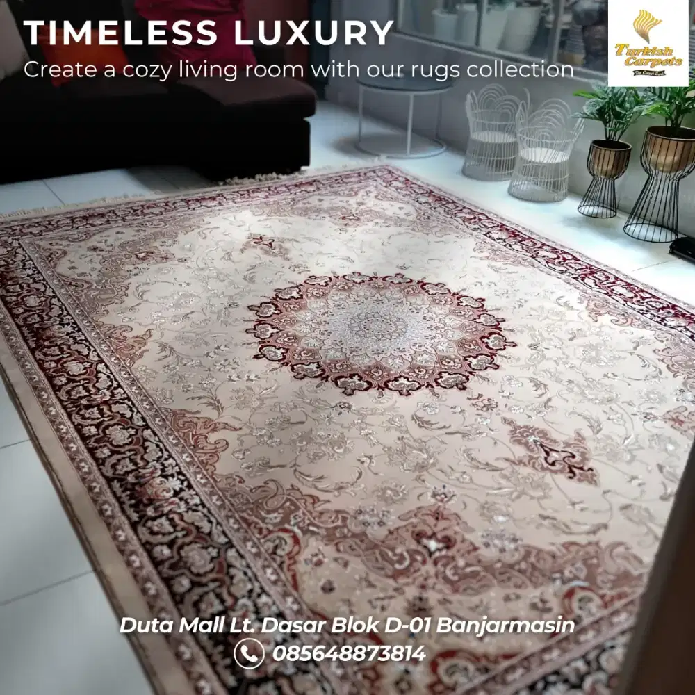 Royal esfahan rugs machine made by Turkish