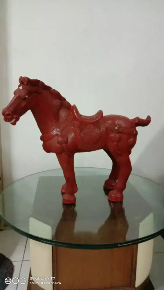 Patung Kayu kuda merah (Han Xue Ma)
