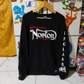 kaos long shirt Norton kaos bikers king of motorcycle Size M