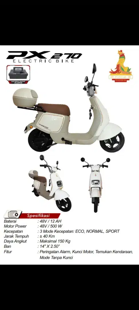 Sepeda Listrik Phoenix PX 270