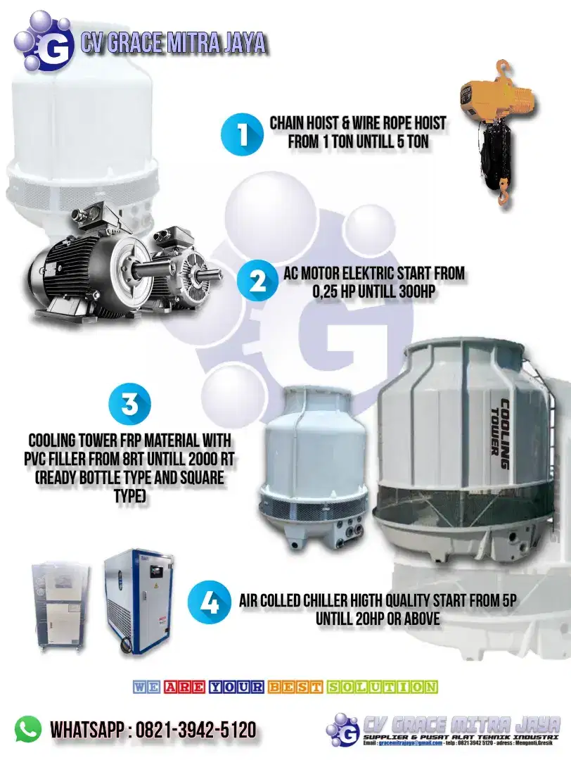 Cooling tower & chiller