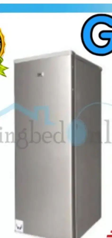 Freezer rak merk Gea baru gres masih segel kardus,