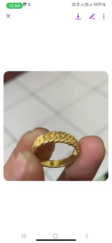 Terima emas tanpa surat