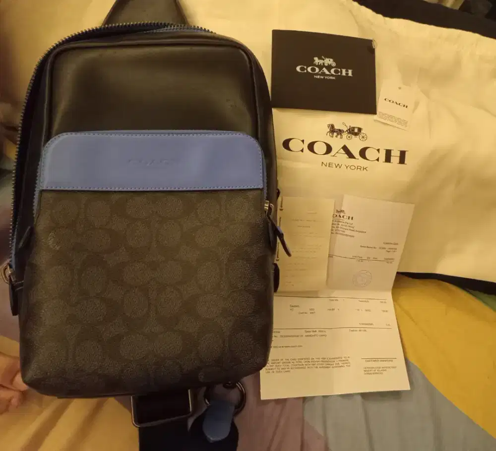 COACH GOTHAM PACK IN SIGNATURE CANVAS Sling Bag ORIGINAL