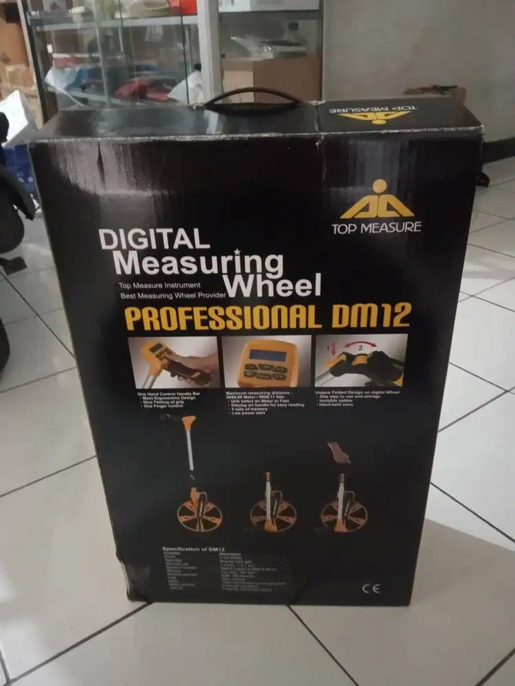 Meteran Dorong Digital DM 12/Measuring Wheel Digital DM 12 Layar Besar