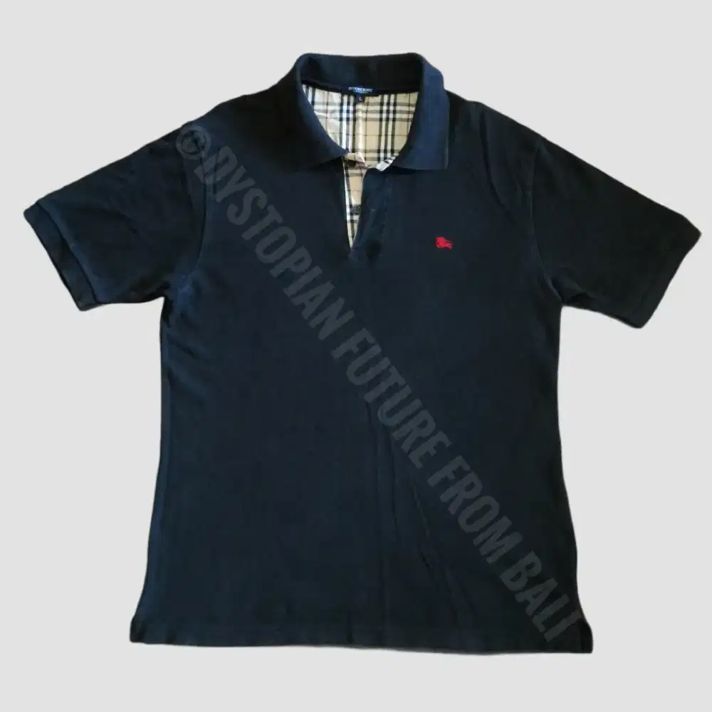 Vintage Polo Shirt Burberry London Black/Nova Check