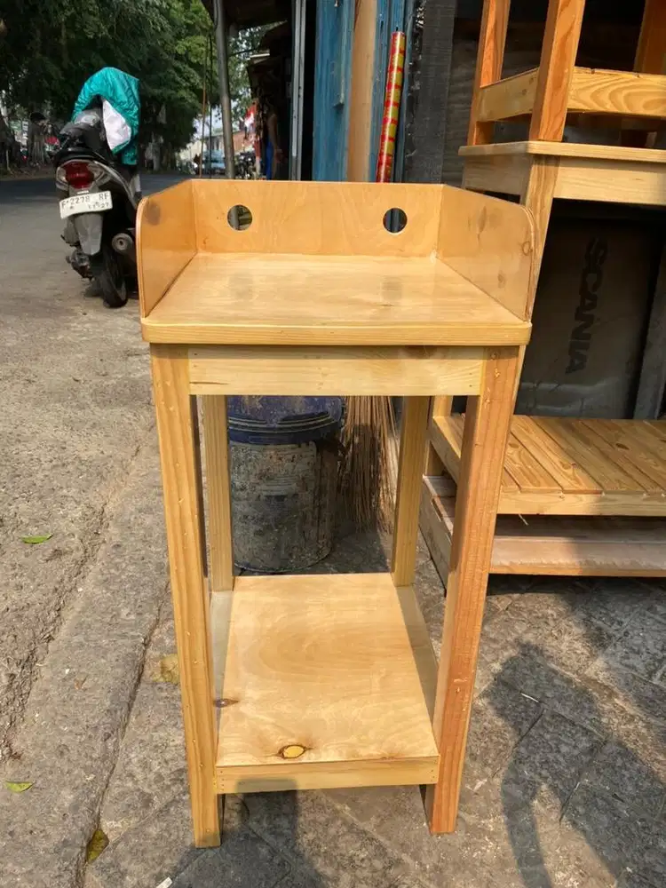 Meja kompor 1 tungku tinggi 75cm