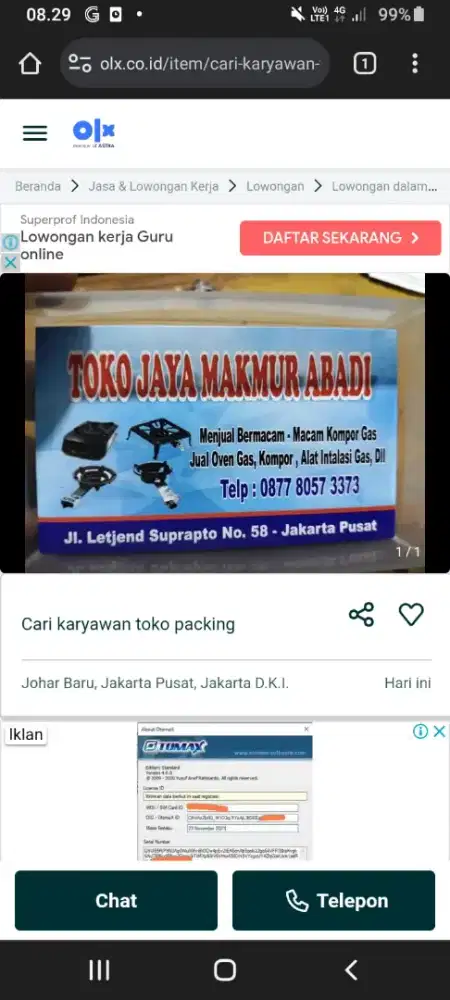 cari karyawan toko packing