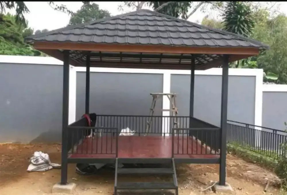 Jual dan jasa pembuatan saung murah