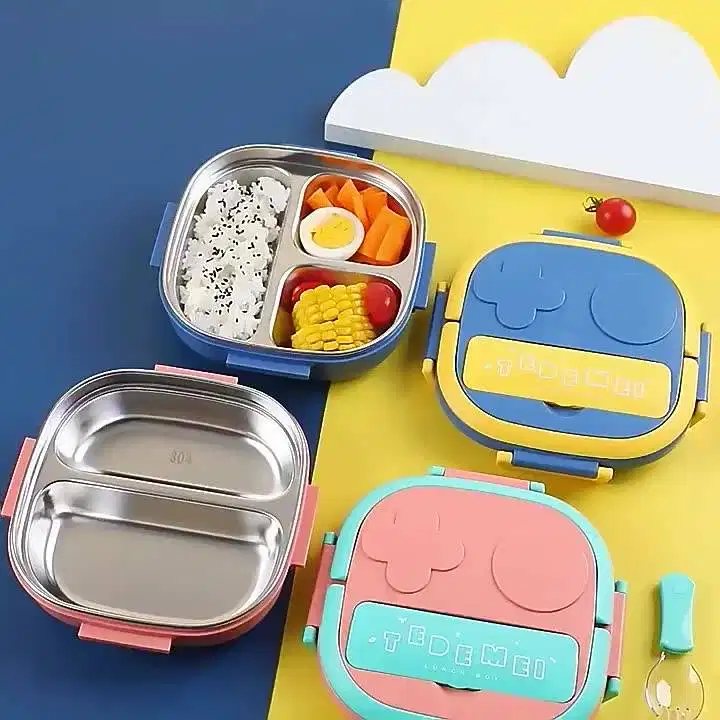 Kotak Makan Anak Stainless 304 Kids Lunch Box Set Premium Rantang