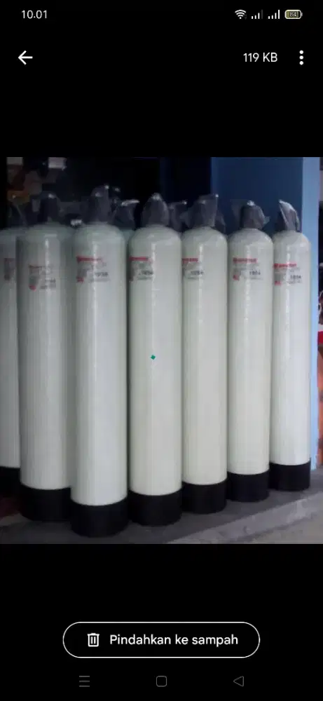 Ganti media filter air dan pemasangan penjernih air