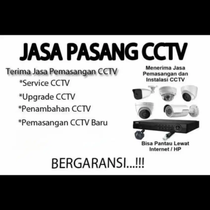 Terima  Jasa  Pasang  CCTV  Bergaransi