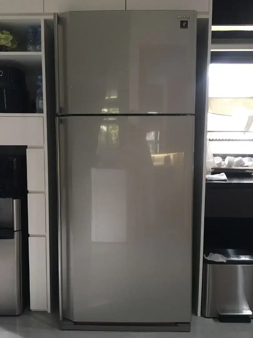 KULKAS SHARP SJ-P860NLV STAINLESS STEEL SILVER