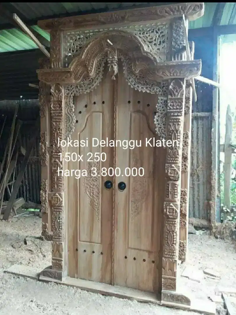 Gebyok pintu jendela jati