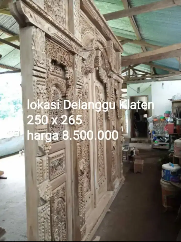 Gebyok jati pintu kusen