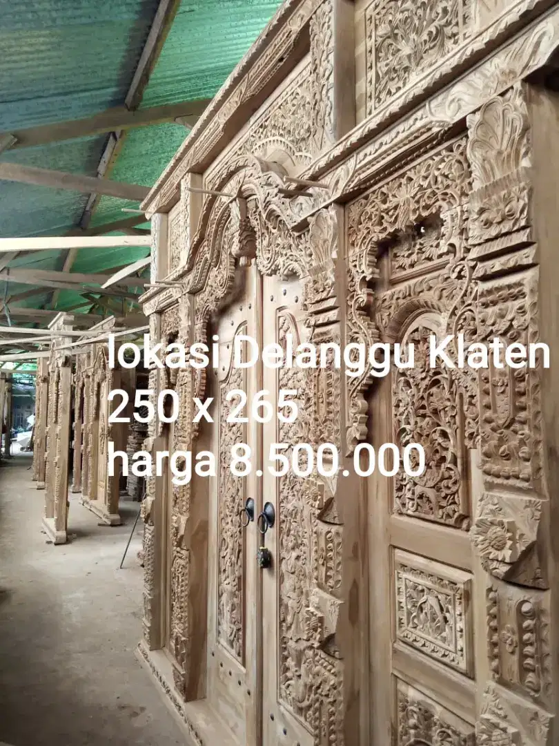 Pintu kayu jati gebyok jendela kusen