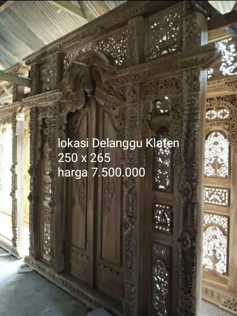 Kusen jendela pintu gebyok