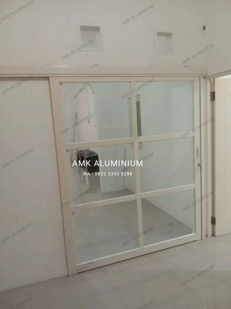 Pintu aluminium, kusen aluminium, pintu kaca