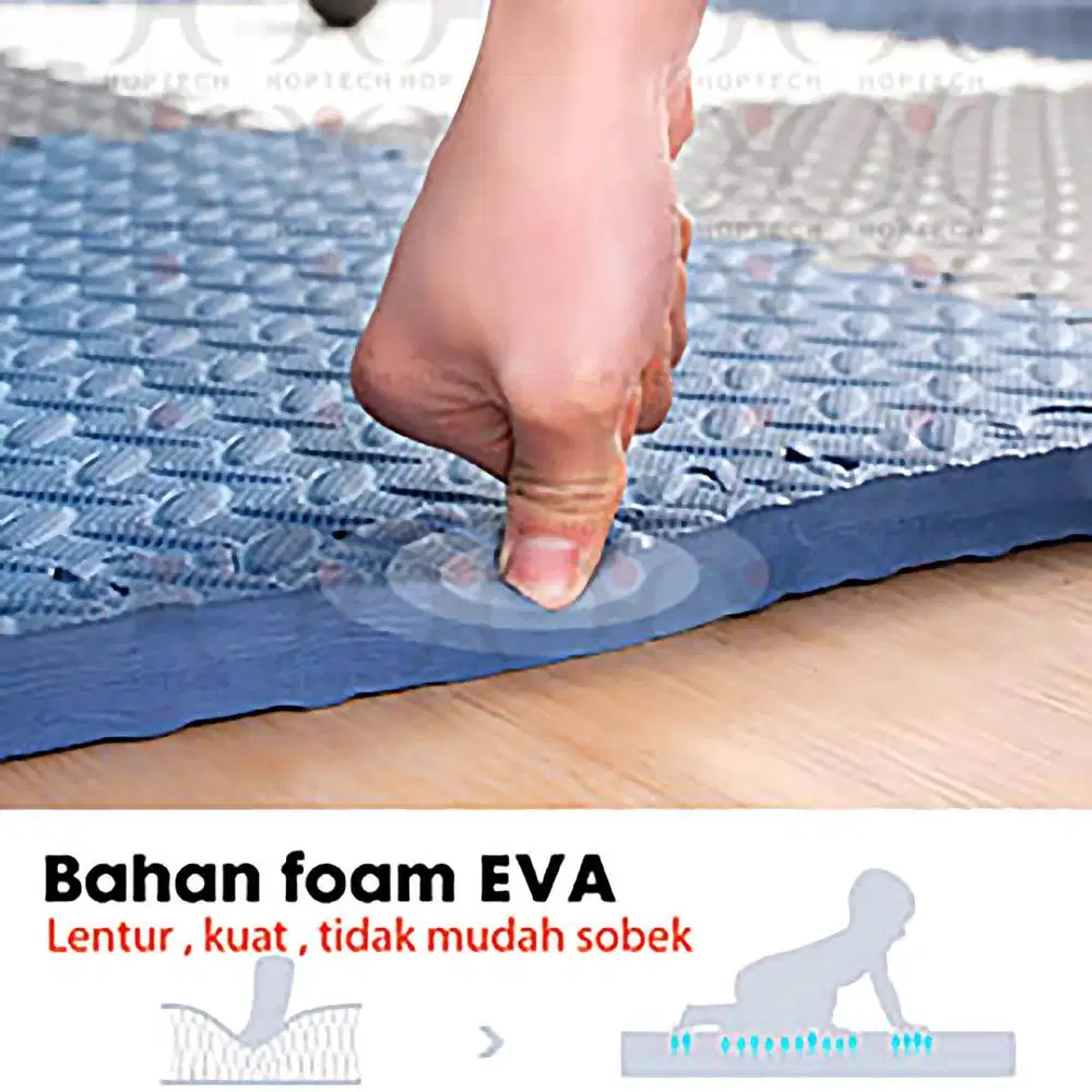 240716H Evamat Puzzle 12mm 30x30cm Anti Slip Polos Timbul Matras Alas