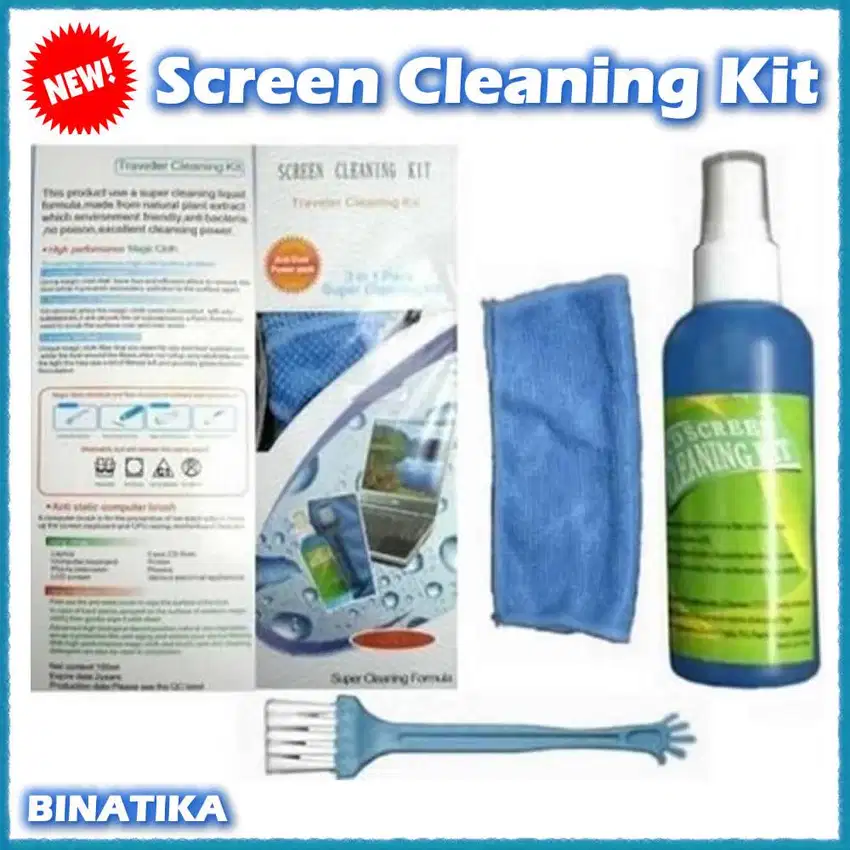 Screen Cleaning Kit Pembersih LCD Laptop Pembersih Keyboard Laptop