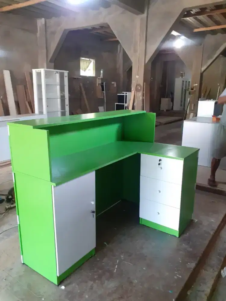 Meja kasir Hijau Terbaru