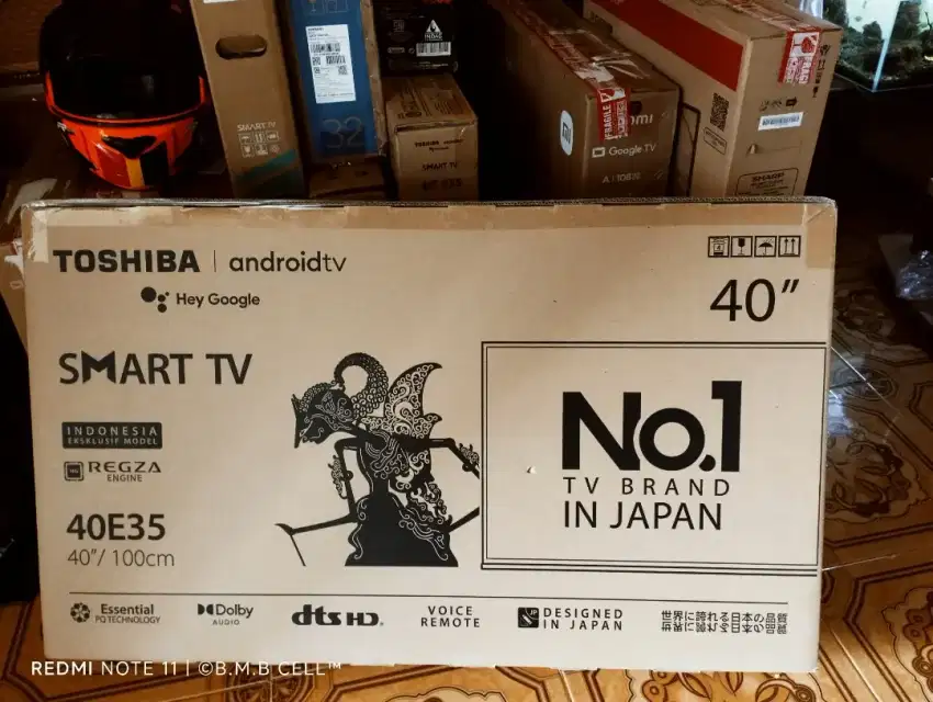 TOSHIBA SMART TV ANDROID DIGITAL FULL HD 40 INCHI. BARU. GARANSI RESMI