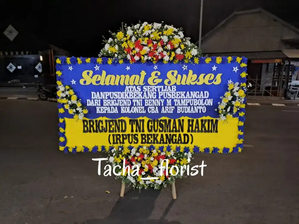 Karangan bunga papan