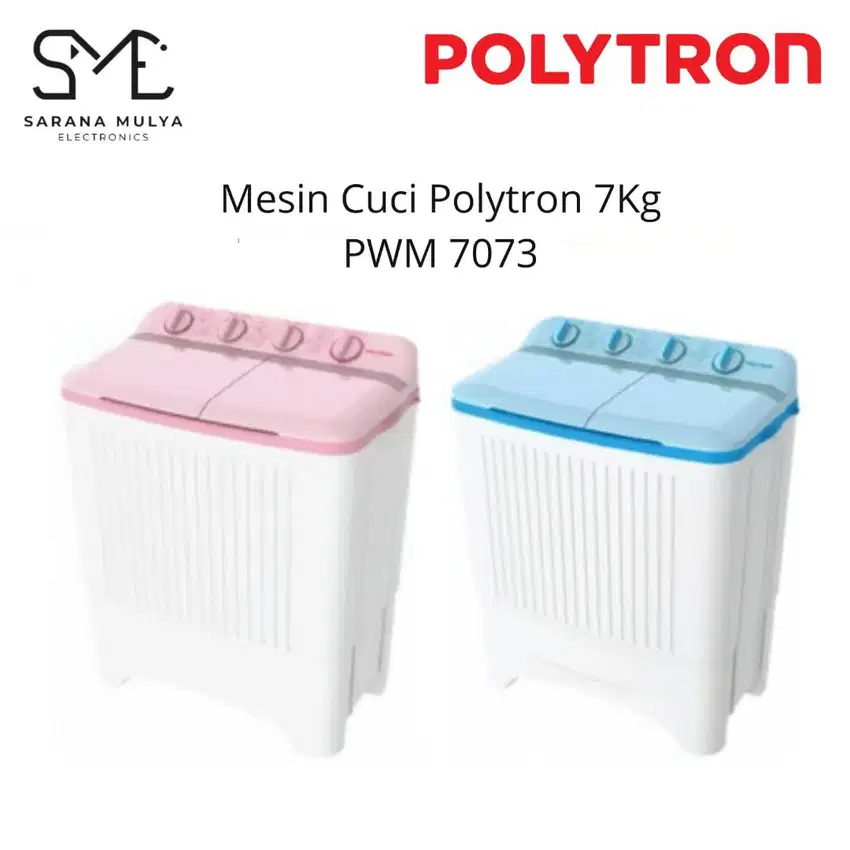 Polytron PWM 7073 - Mesin Cuci 2 Tabung 7kg - Giant Series