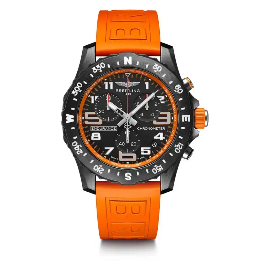 Breitling Endurance Pro Orange Carbon Breitlight Chronograph New in Bo