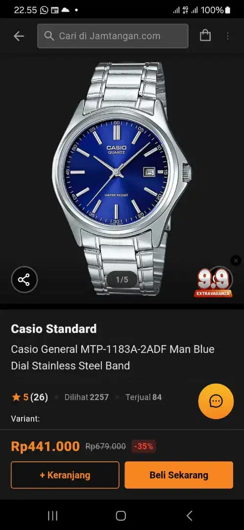 Casio MTP 1183 100% keren dan akurat