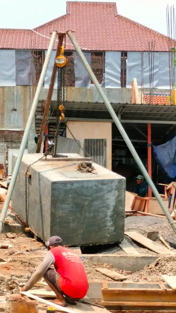 Ground tank tandon air saptict tank beton cor tanam