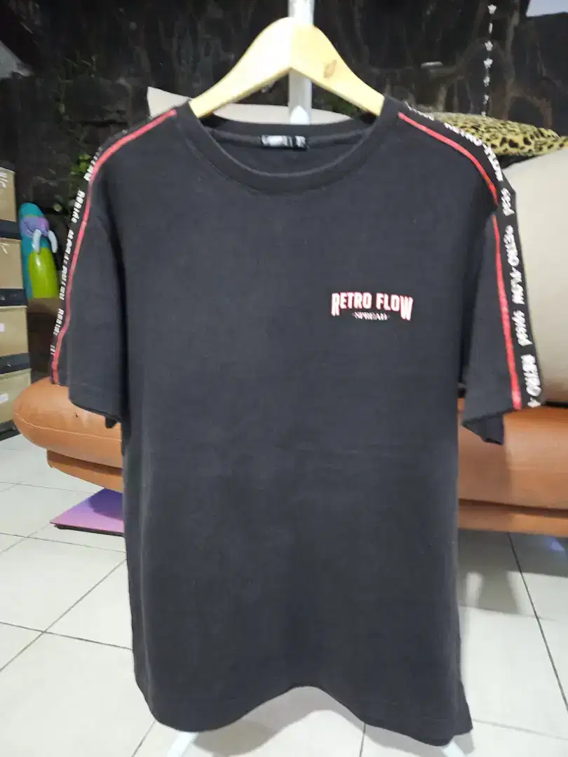 Litmus retro flow spellout kaos baju size L